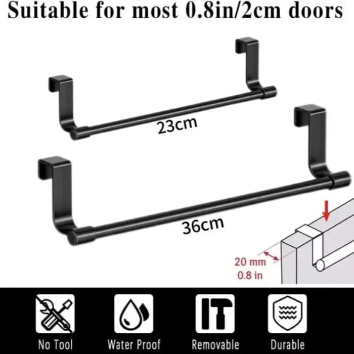 1/2 pièces armoire de cuisine murale porte-serviettes-un support en tissu peu encombrant adapté aux maisons et aux
