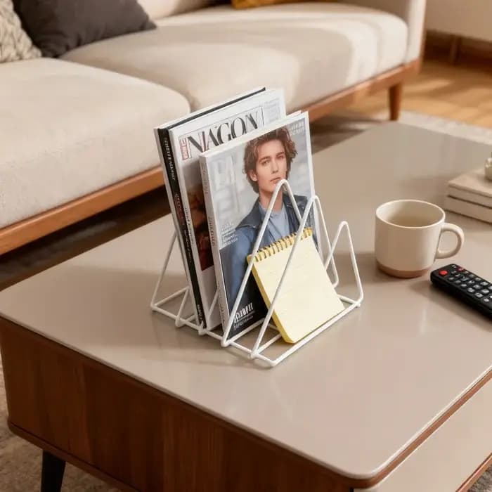 Étagère de bureau en fer forgé, étagère de table en métal, étagère de rangement simple