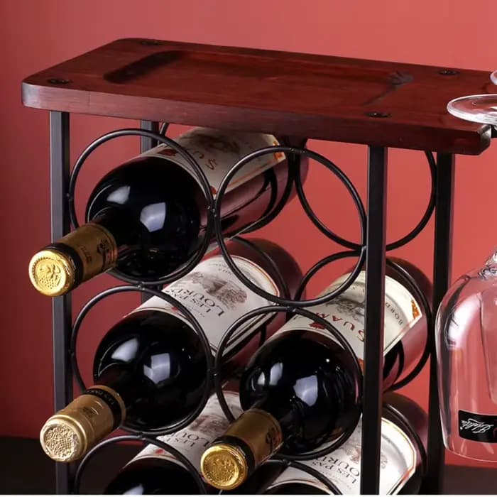 Casier à vin en bois de Style européen
