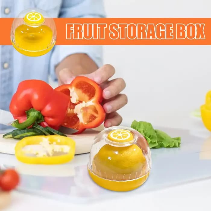 Bol de stockage de fruits, récipients de fruits hermétiques ménagers, récipient de stockage de tomates Portable, bol de fruits de qualité alimentaire pour citron avocat