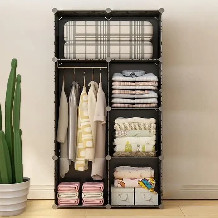 Armoire de rangement pliable et portable pour bijoux
