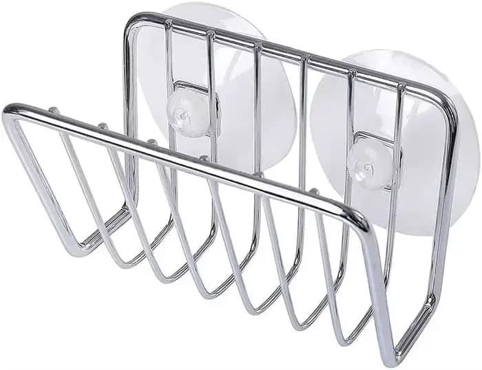 Porte-éponge pour évier de cuisine, caddie à éponge à ventouse en acier inoxydable, fournitures de c