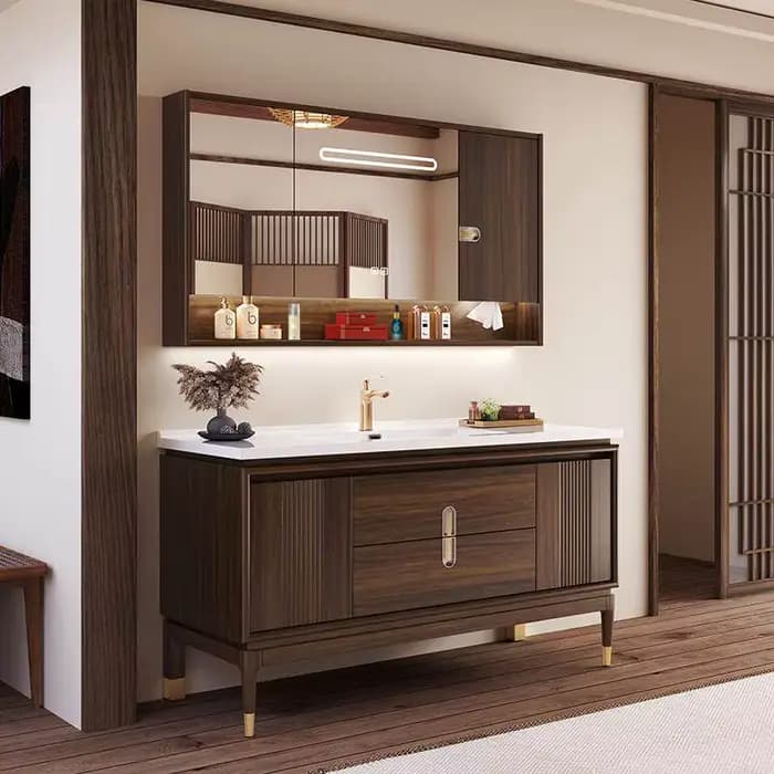 Meuble de salle de bain en bois de Chine