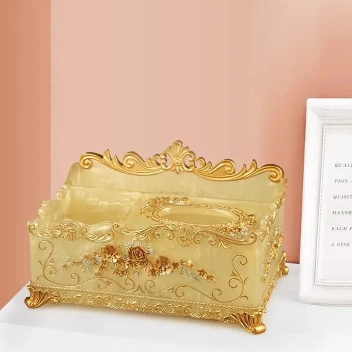 Boîte de rangement de luxe en résine de style européen