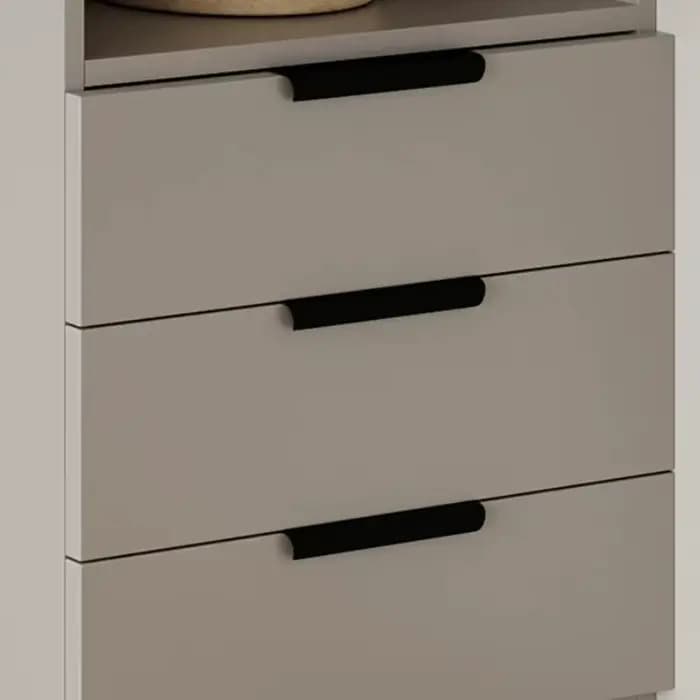 Armoire îlot gain de place avec bibliothèque et bureau intégré pour chambre à coucher