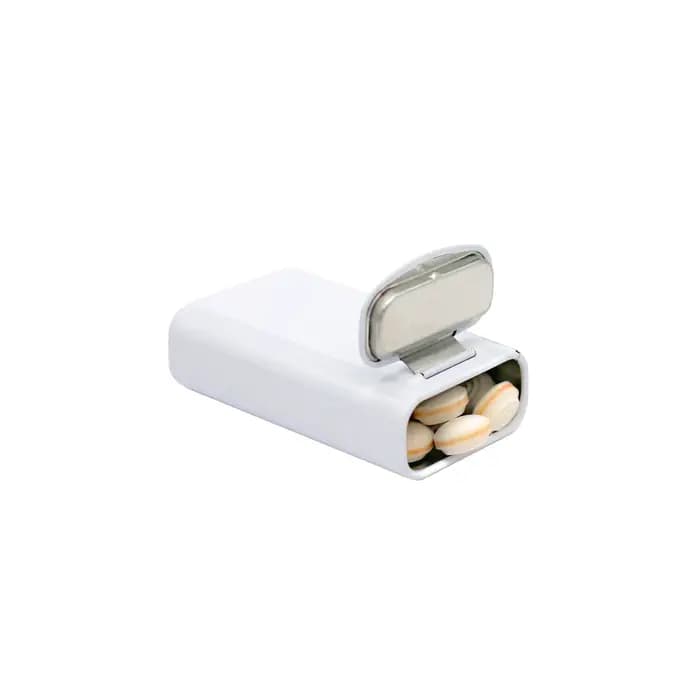 Boîte de rangement portable en fer blanc avec couvercle rabattable