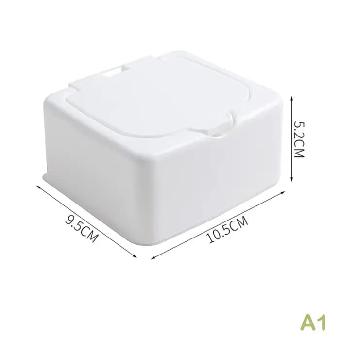 Boîte de rangement blanche pour bureau