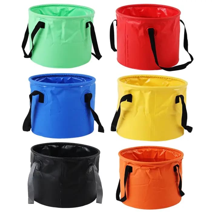 Seau pliable et rétractable de 30L, seau de rangement portable réutilisable, seau pliable pour les voyages en plein air, les sports, l'alpinisme, la pêche