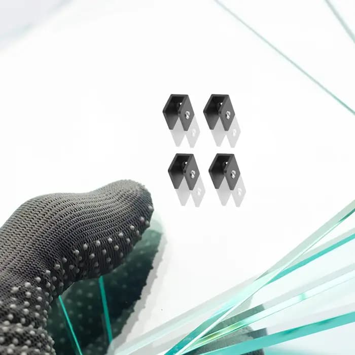 8 supports de tablette en verre robustes à fixation murale pour salon
