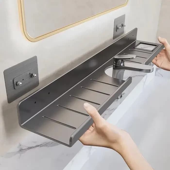 Étagère de rangement murale pour salle de bain