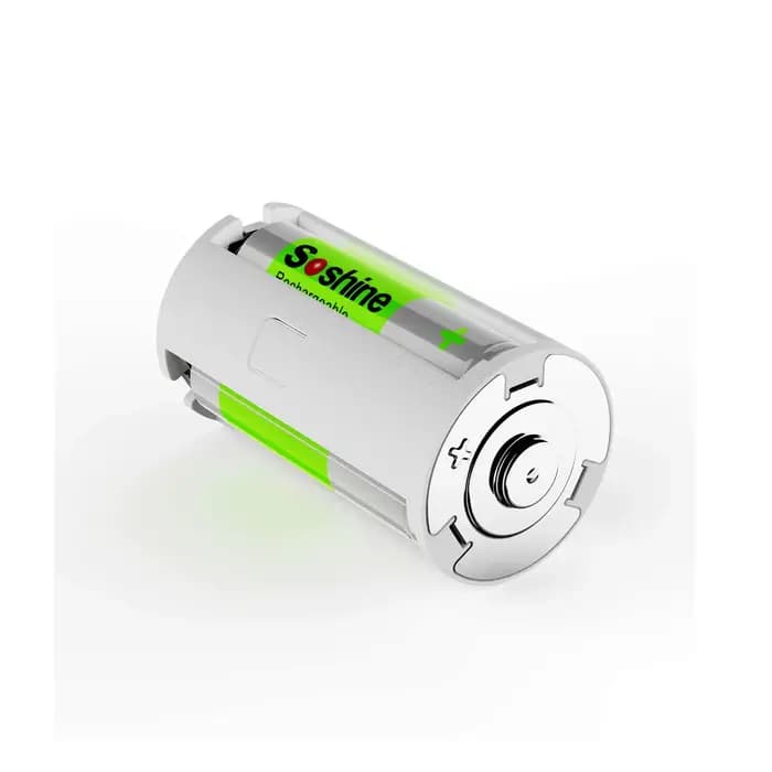 Soshine 3 AA à D convertisseur de batterie adaptateur support Portable boîte de rangement 3 AA à 1 D taille commutateur convertisseur boîtier de support de batterie