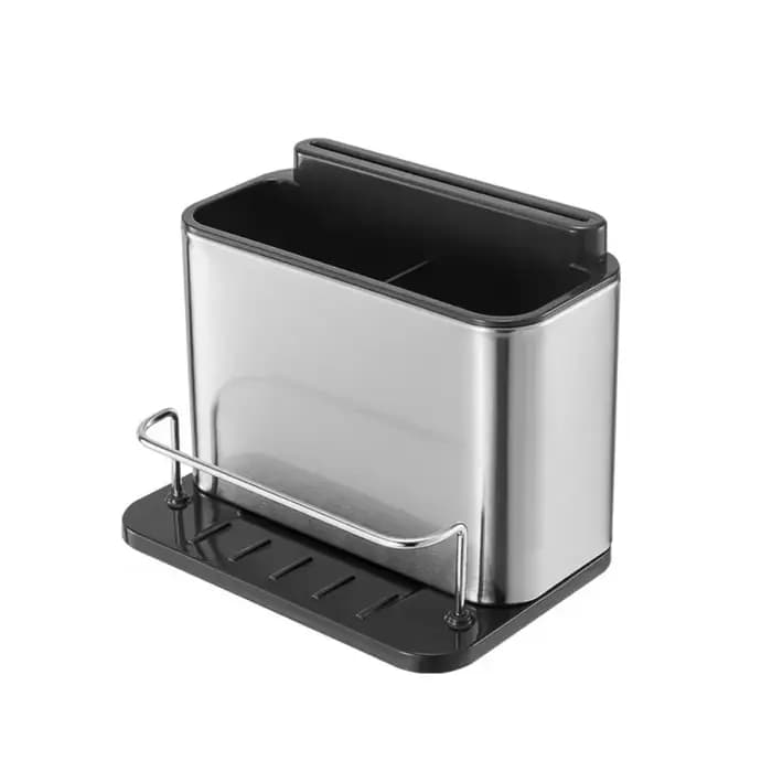 Boîte de rangement pour couverts en acier inoxydable, grande capacité, antirouille, panier de rangem
