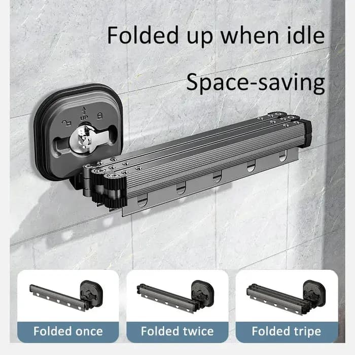 Étendoir à vêtements rétractable, peu encombrant, supports de séchage pliables pour buanderie, suppo