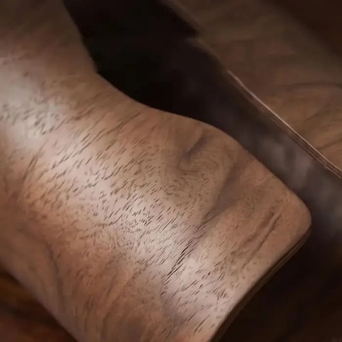 Boîte rangement élégante en bois pour papier soie