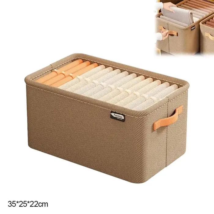 Organisateur de rangement portable pour chambre à coucher : Boîtes pliables en tissu pour pantalons,
