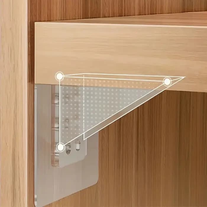 Supports d'étagère en acrylique transparent robustes