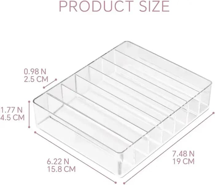 Boîte de rangement d'outils de maquillage à 7 grilles