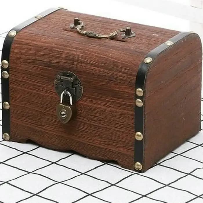 Rétro Vintage créatif avec serrure boîte au trésor décorative