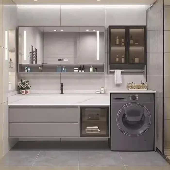 Meuble de rangement de luxe pour salle de bain : insert de tiroir