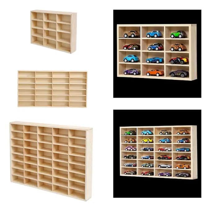 Boîte de séparation de rangement en bois