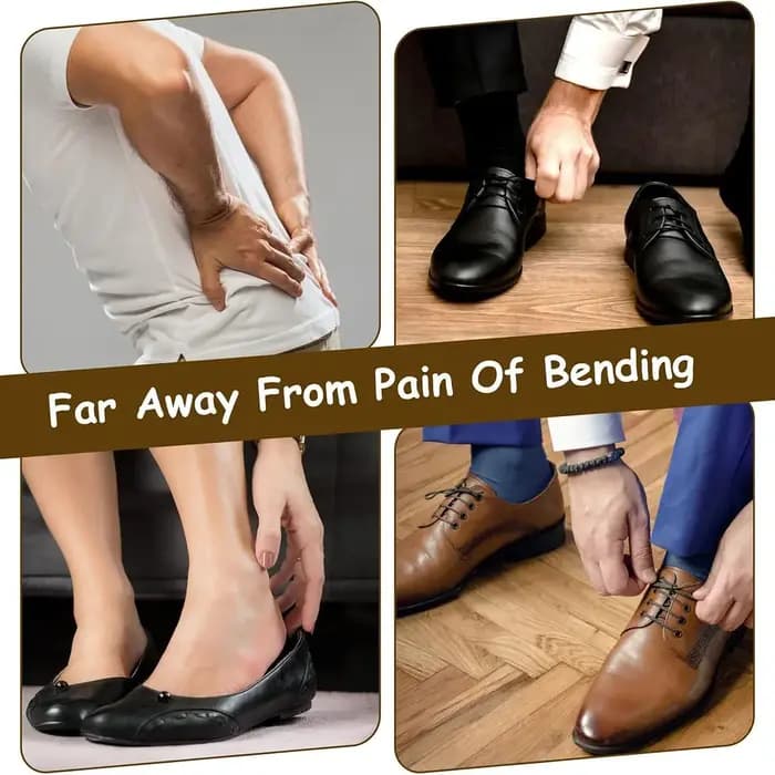 1 pièce de chausse-pied en bois, bord lisse et poignée ergonomique, aide à l'enfilage des chaussures légère et durable, indispensable pour l'usage quotidien, excellent cadeau pour la famille.