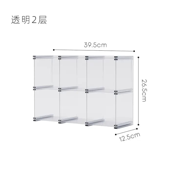 EpeiusHome-Étagère de rangement à grille acrylique pour articles ménagers