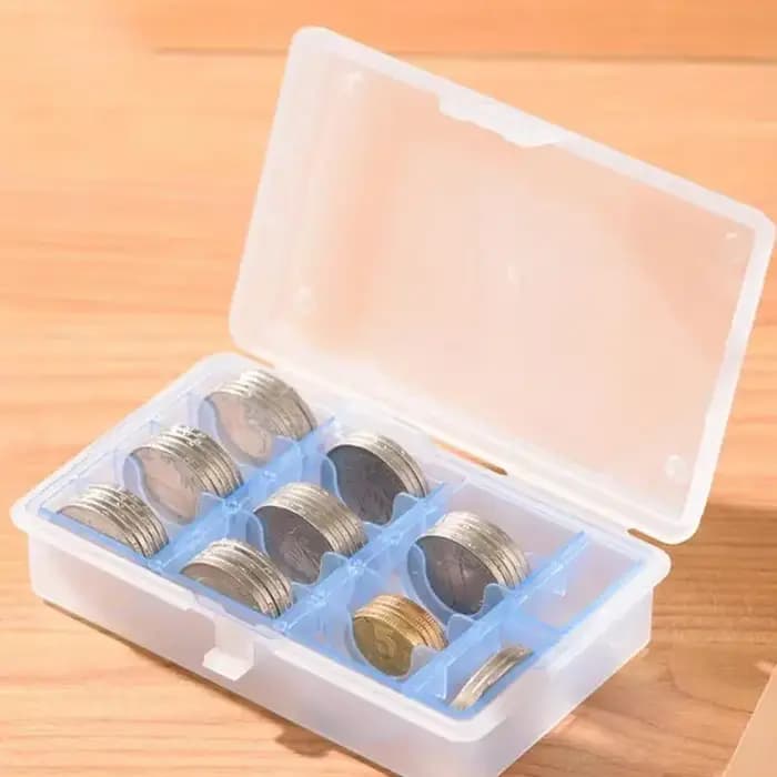 Boîte de rangement de pièces de monnaie multifonctionnelle