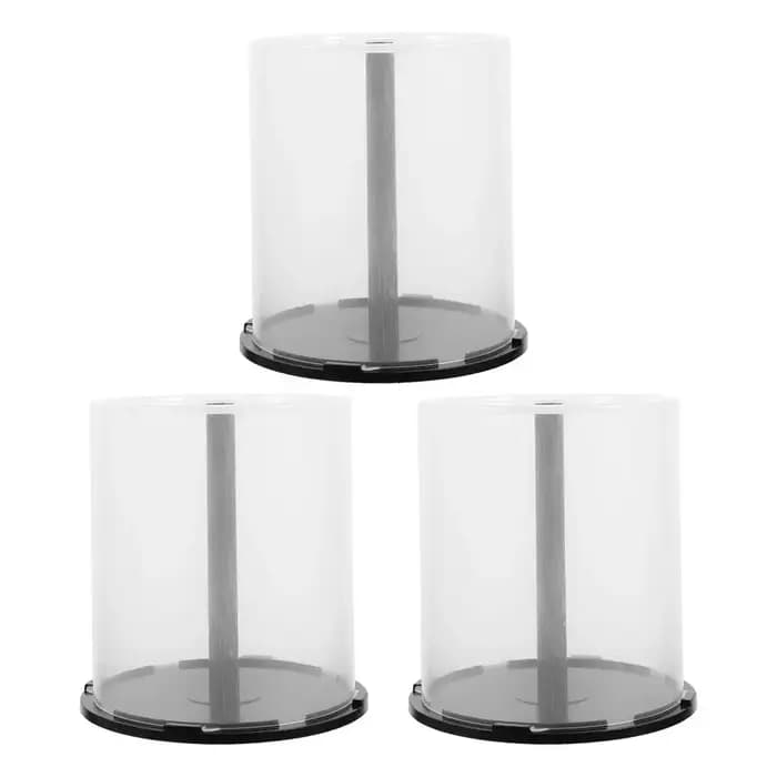 3 pièces grande capacité CD DVD stockage ganizer présentoir support de disque seau PP étui d'enregistrement