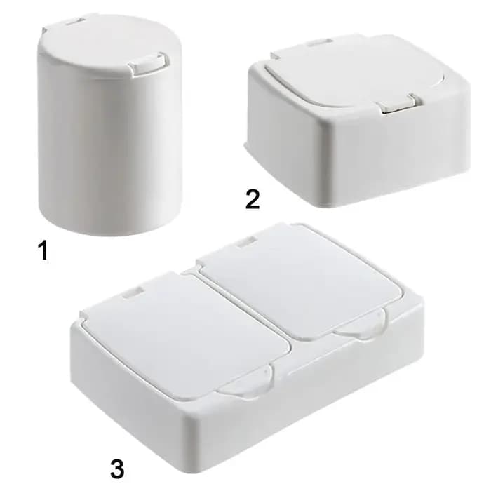 Boîte de rangement pour coton-tige avec fenêtre pop
