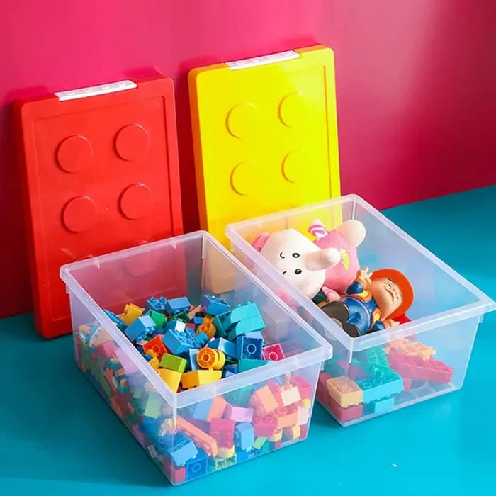 Boîte de rangement de blocs de construction pour enfants