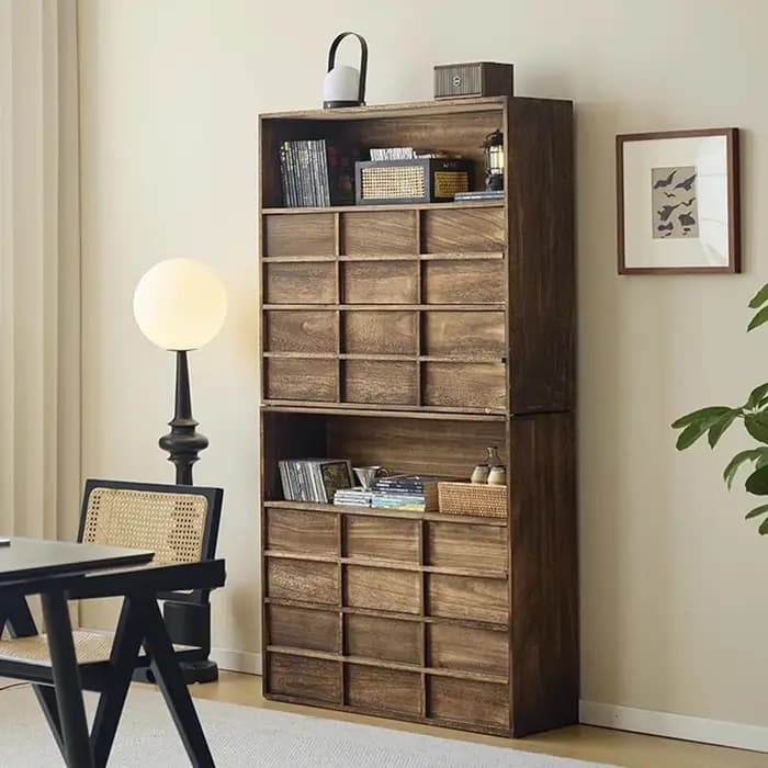 Armoire de salon Glamour du milieu du siècle avec tiroirs