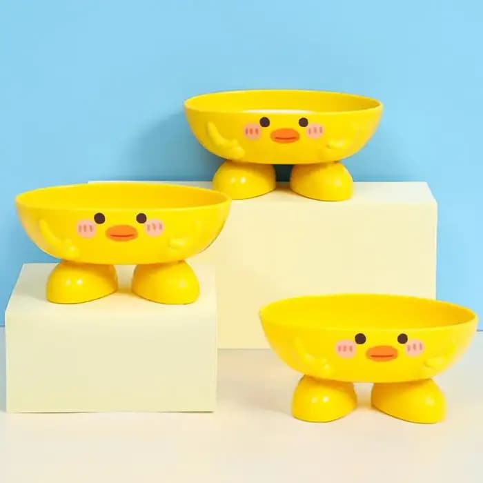Porte-savon avec vidange en forme de canard