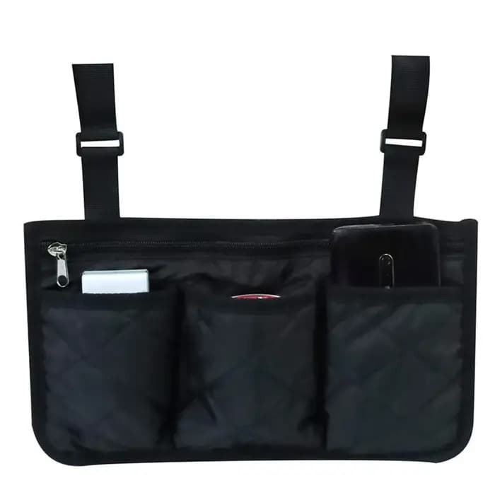 Sac de rangement latéral pour fauteuil roulant, avec plusieurs poches, organisateur pour fournitures médicales, accessoires, Solution de rangement compacte