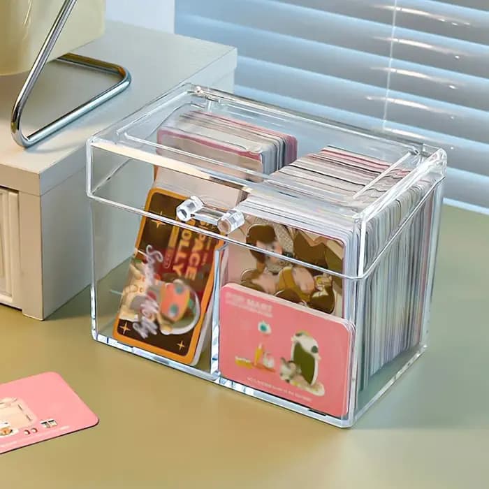 Boîte de rangement de cartes en acrylique multifonctionnelle