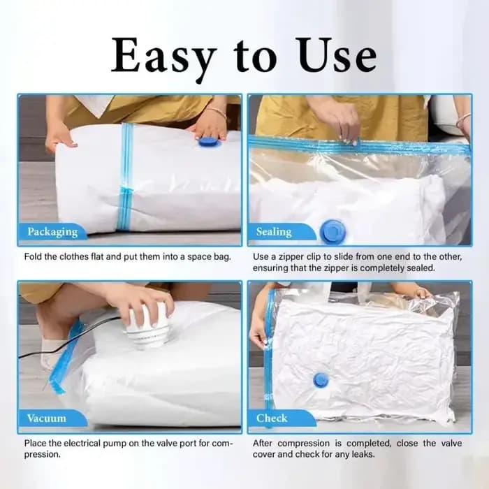 Sacs de rangement sous vide 5 pièces ou 1 pompe