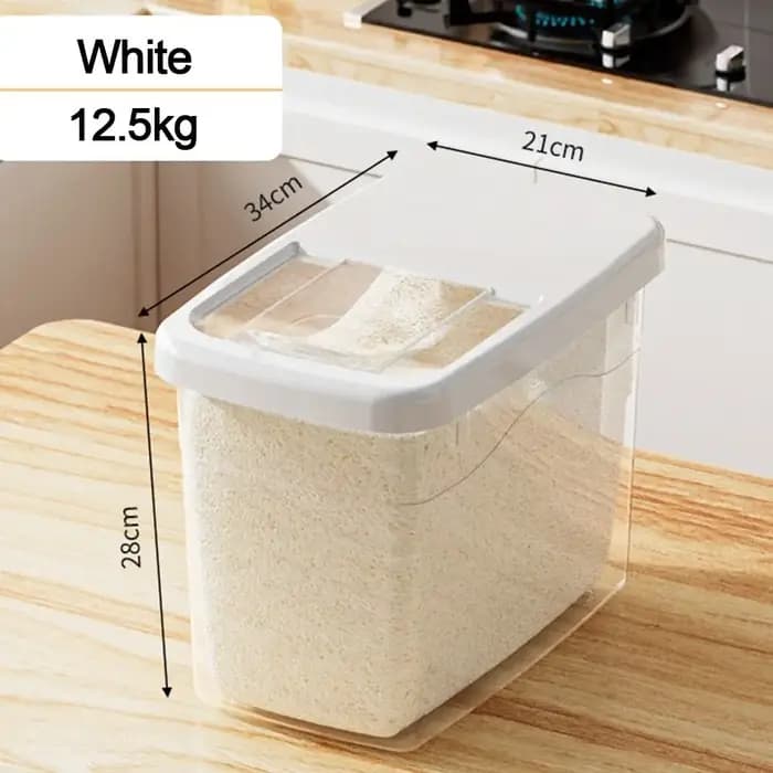 Seau à riz Transparent pour conservation de la fraîcheur