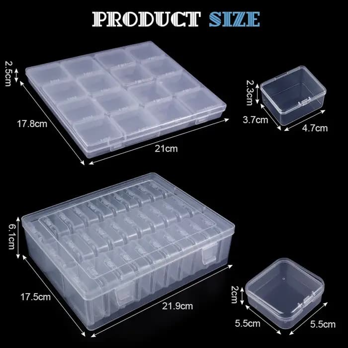 Boîte de rangement de perles 30 pièces