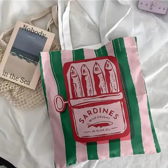 Sacs de rangement pour boîtes de conserve de sardines Coastal Charm