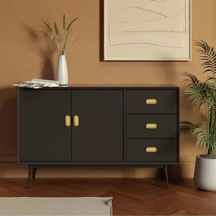 Poignée de porte d'armoire moderne Simple en laiton