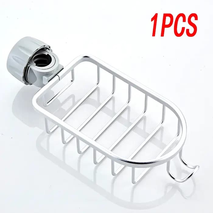 Support de rangement pour robinet de salle de bains, douche, shampoing, porte-savon réglable, évier
