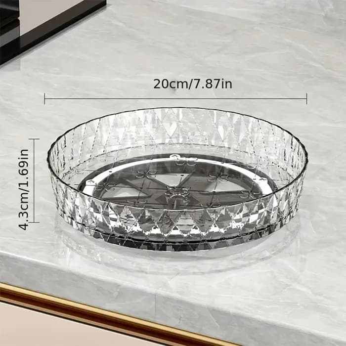 306 ° Étagère de rangement multifonctionnelle rotative pour comptoir de cuisine