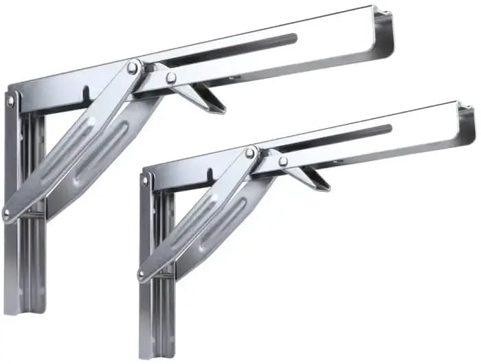 2 pièces pliant robuste étagère-support banc Table pliante étagère ou support