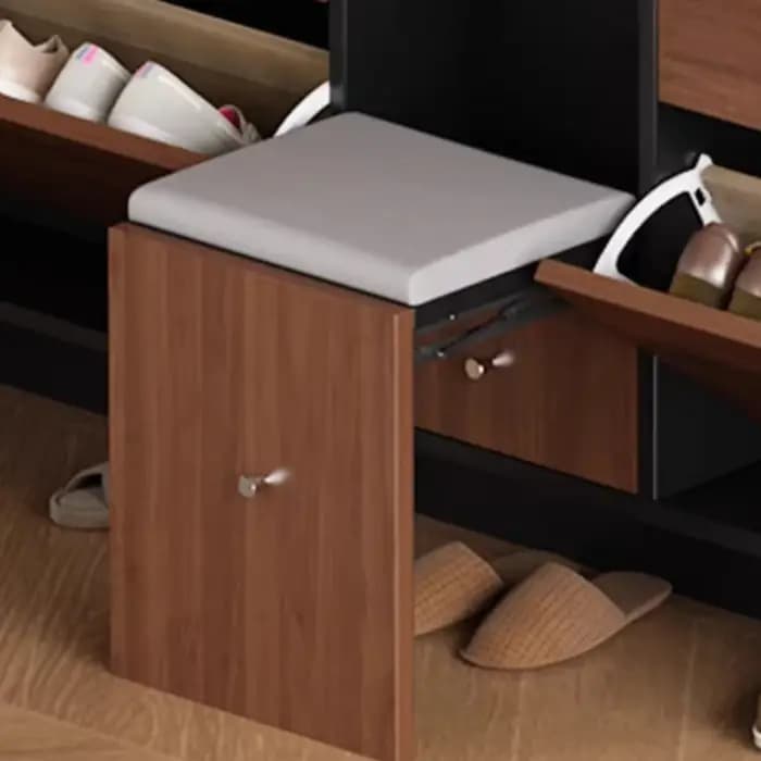 Meuble à chaussures étroit et mince pour salon et couloir