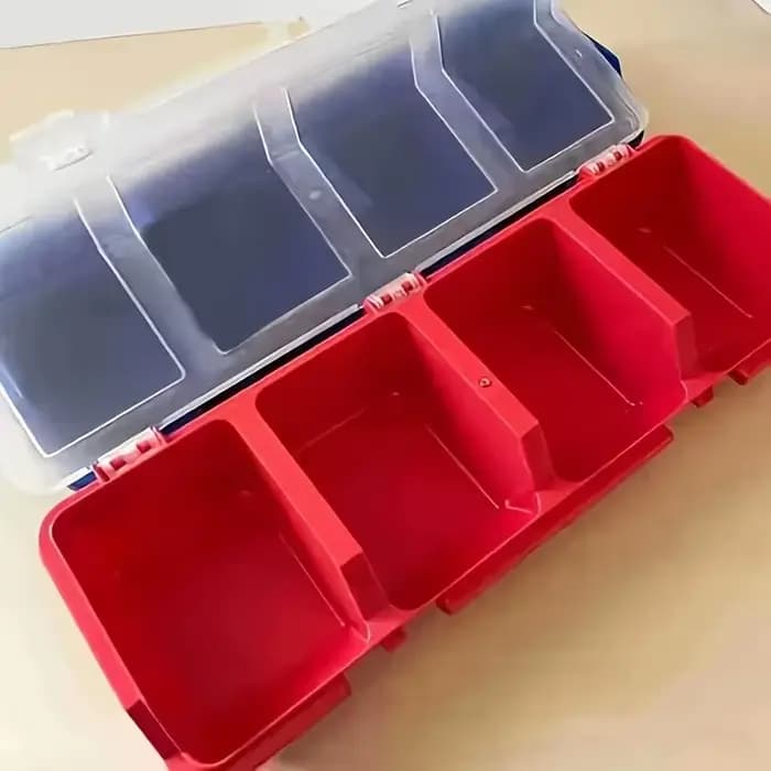 Boîte de rangement multi-compartiments en plastique durable pour petits composants