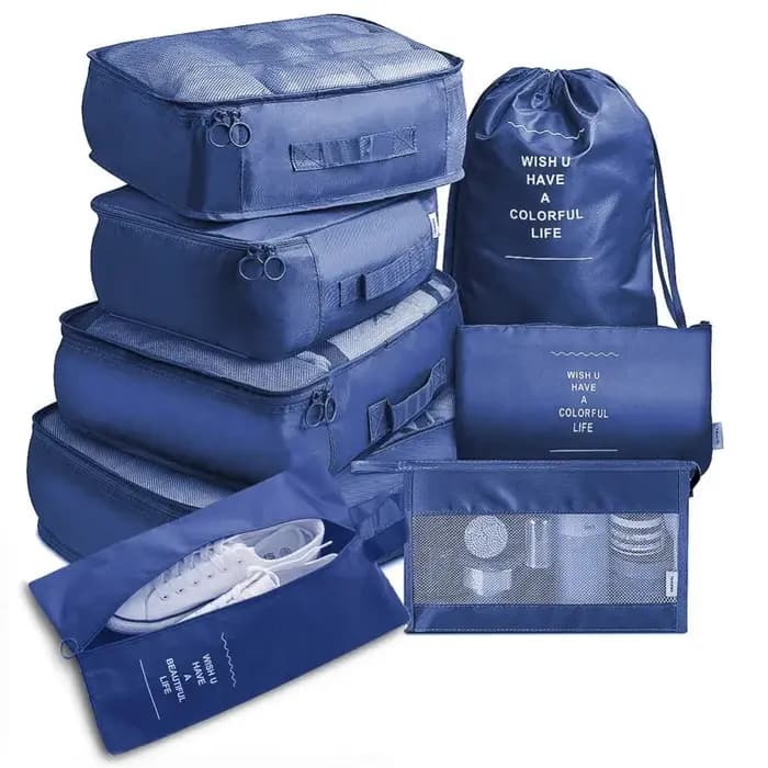 8 pièces/ensemble sacs de rangement pour voyage organisateur sacs accessoires bagages valise organis