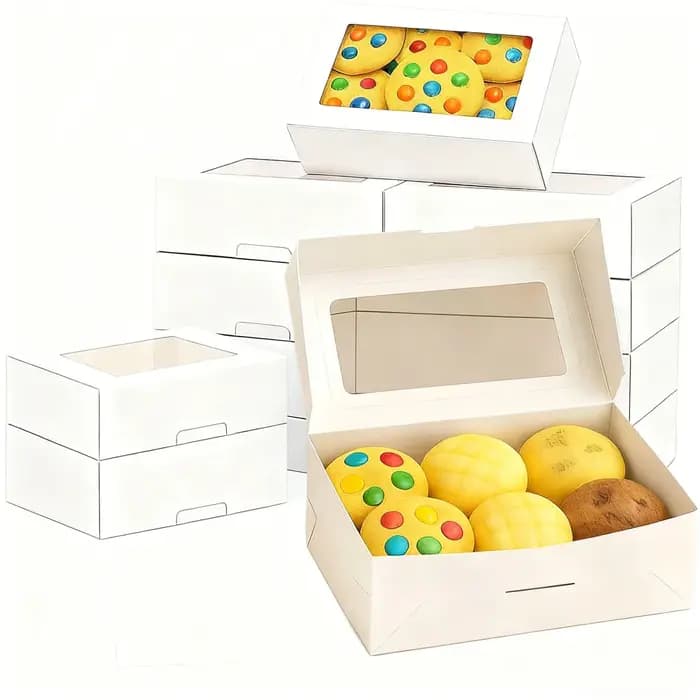 Boîtes à biscuits 10/20/30 compartiments avec fenêtre - boîtes à pain, pour l'hôtellerie, desserts,