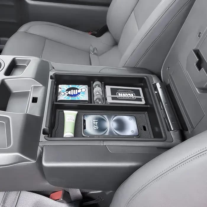 Boîte de rangement pour accoudoir pour Silverado/Sierra 1500 2019-2026