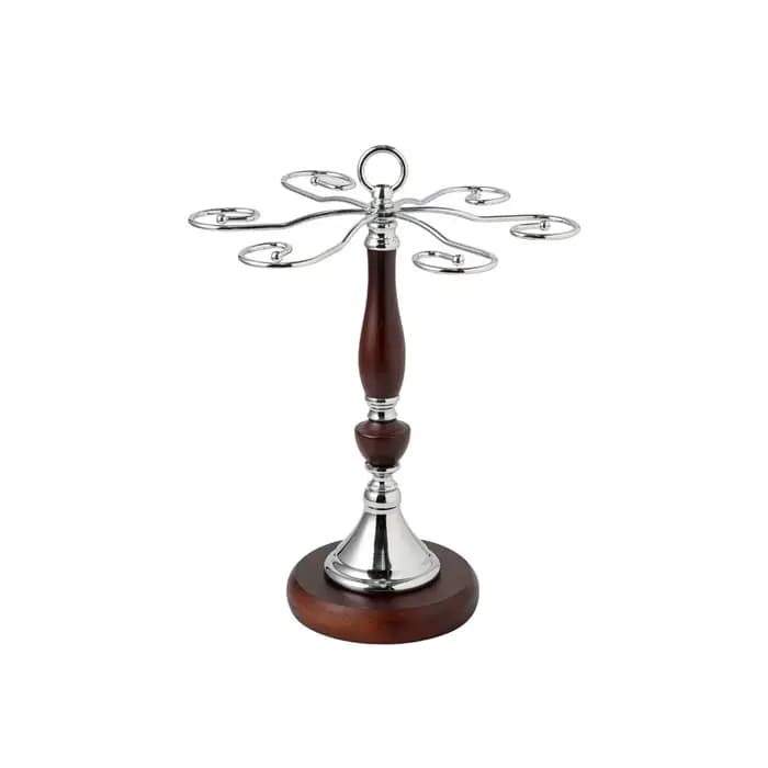 Porte-verres à vin en bois pour 6 bouteilles, sur pied, gain de place, grande capacité, support à ve