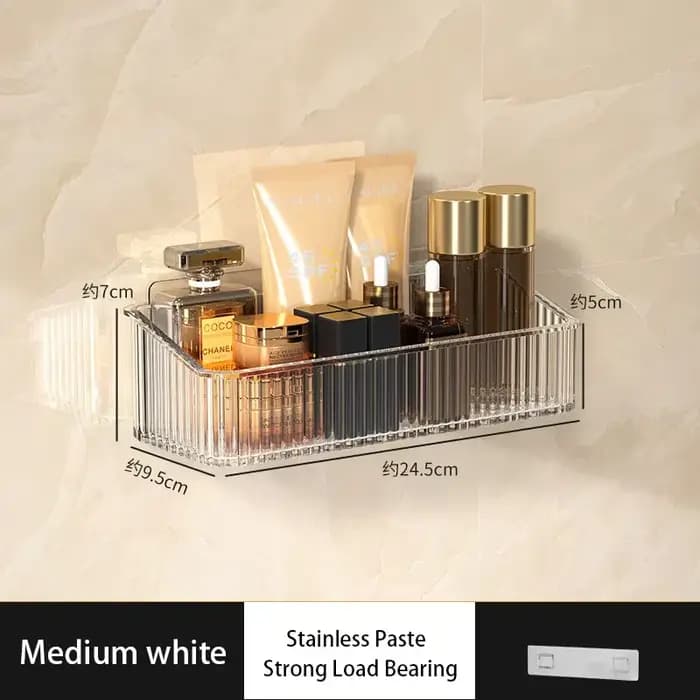 Étagère d'angle pour gel douche, support mural sans perçage pour salle de bain, organiseur de rangem