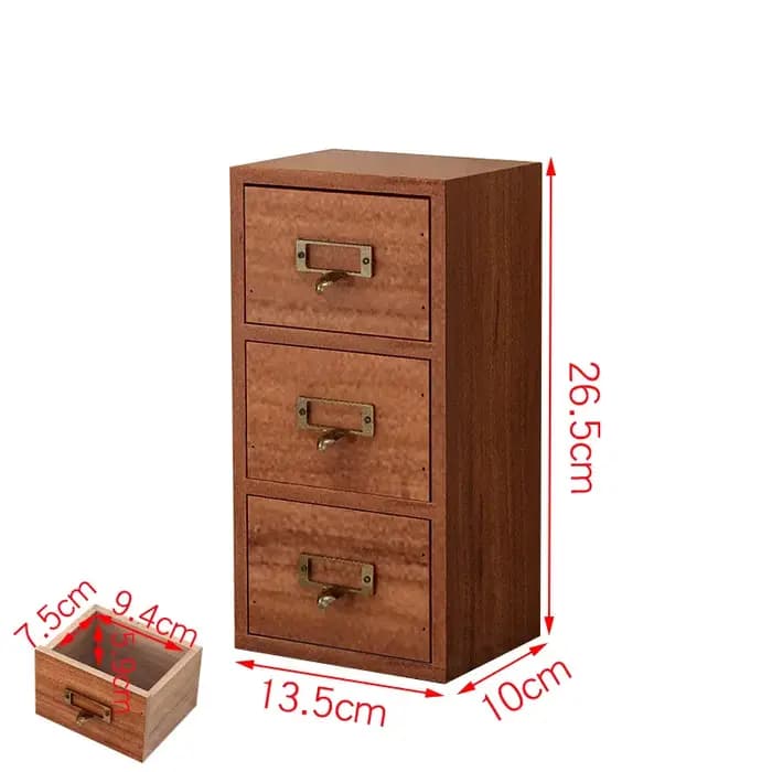Tiroirs rétro en bois, boîtes de rangement de thé